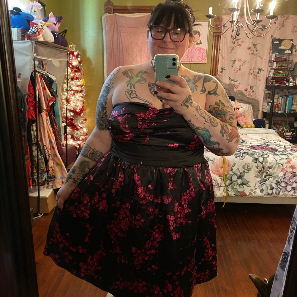 Strapless Floral Torrid Dress